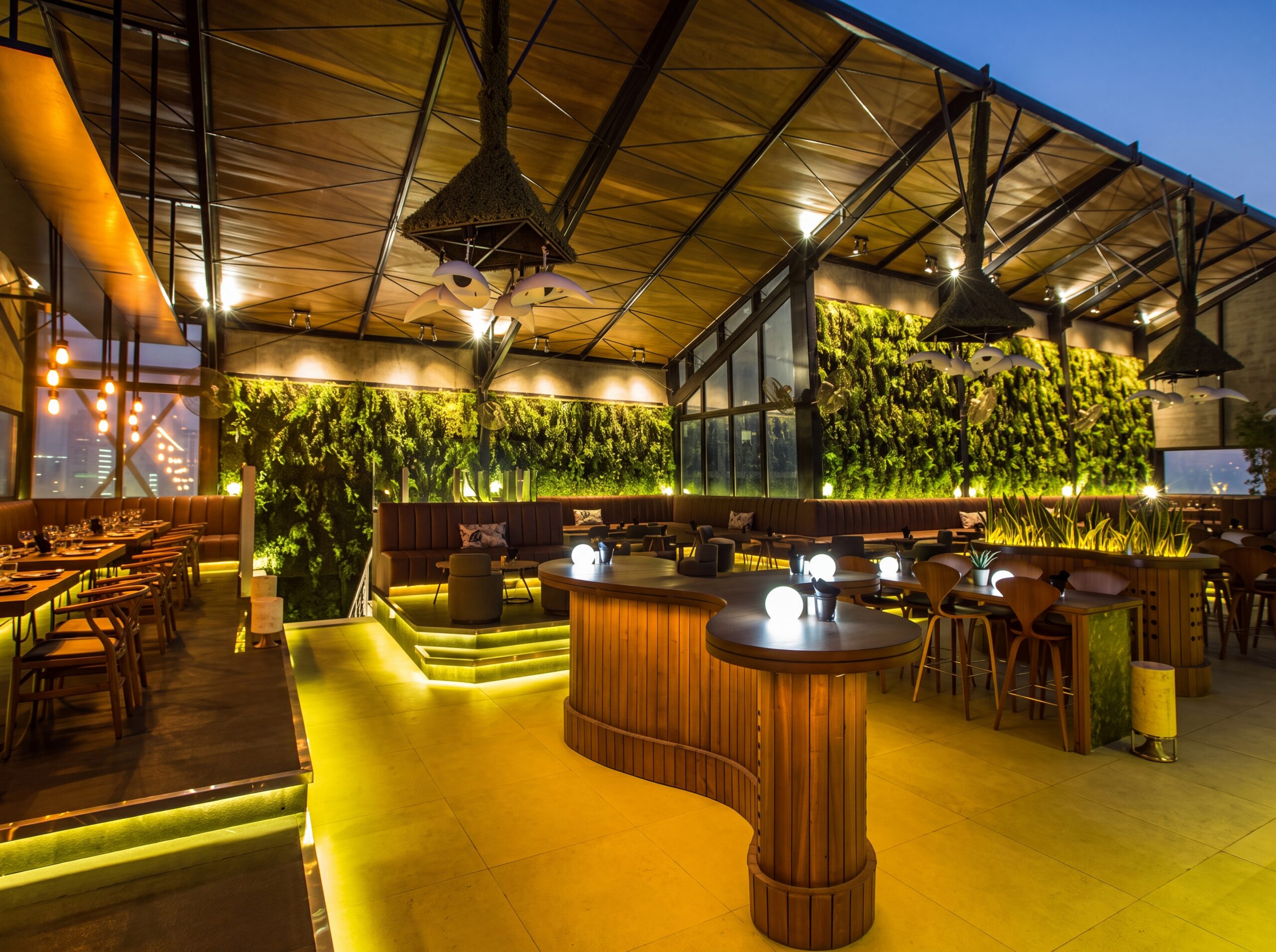 Completed architectural venue